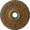 Ekena Millwork Vaduz Ceiling Medallion (Fits Canopies up to 3 1/2"), 23 1/2"OD x 3 1/2"ID x 2 1/8"P, Rubbed Bronze CM23VARZS - alternate 1